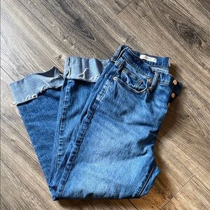 Classic Blue Denim Jeans Straight Leg